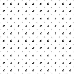 Square seamless background pattern from black sitting tiger symbols are different sizes and opacity. The pattern is evenly filled. Vector illustration on white background