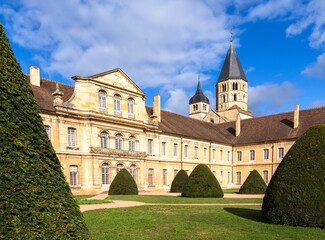 Fototapeta premium The buildings of the medieval Abbey of Cluny, France