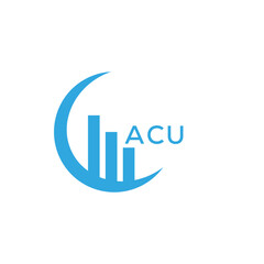 ACU letter logo design on black background. ACU creative initials letter logo concept. ACU letter design.

