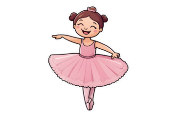 Cute Ballet Dancer (PNG 10800x7200)