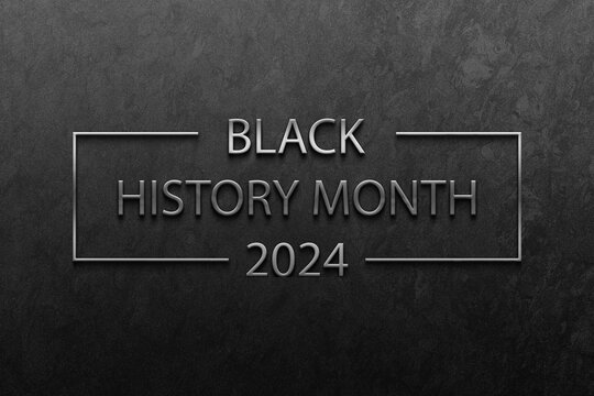 Black History Month Stylish Text Design Illustration