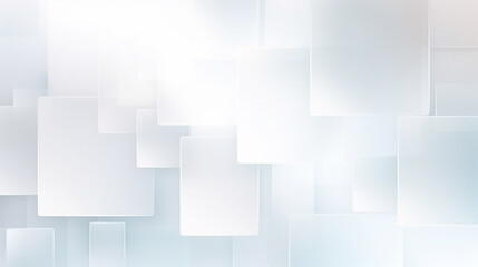 abstract square white Mordan background. Modern Abstract white background design with layers of textured white material in triangle and squares shapes. - obrazy, fototapety, plakaty