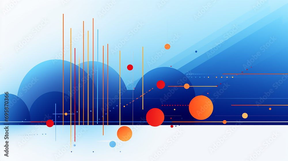 Wall mural abstract digital banner background. abstract graphic design banner pattern background template.