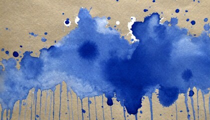 blue ink stain on a background