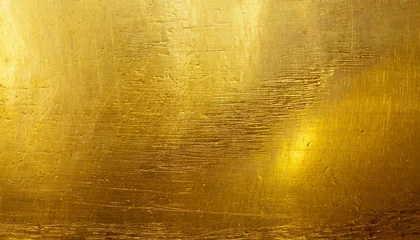 Zelfklevend Fotobehang gold metal texture © Dayami