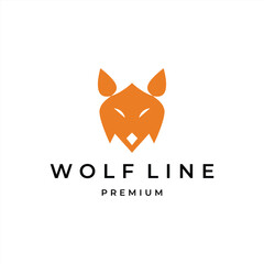 Wolf logo concept design template element vector illustration