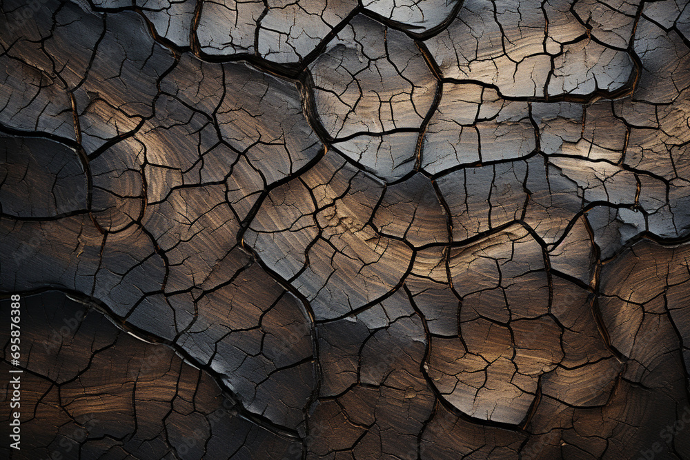Aufkleber An abstract representation of tree bark, with its intricate, random patterns.