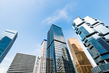 Modern office building in Hong Kong