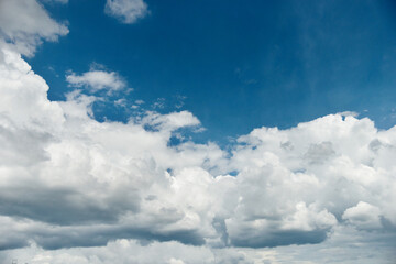 Blue sky with white clouds background