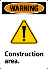 Warning Sign Construction Area