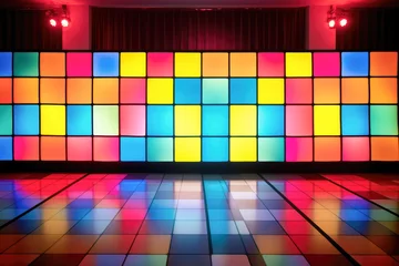 Tragetasche abstract background with colorful squares © PixelGallery