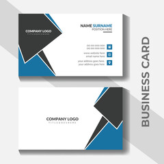 Medical-style business card design for doctor. And corporate visiting card.