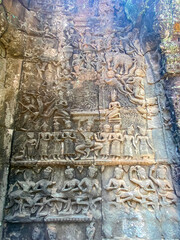 Ta Prohm, a mysterious temple of the Khmer civilization, located on the territory of Angkor in Cambodia