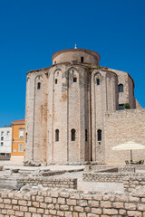Church of St. Donatus (Crkva sv. Donat) and Roman Forum Zadar in the state of Zadar Croatia

