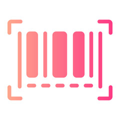barcode gradient icon