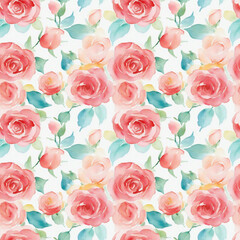 Fototapeta premium seamless pattern with roses