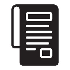 invoice glyph icon