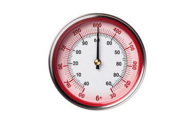 Thermometer in Focus On Isolated Background