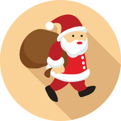 santa claus with christmas tree, christmas icon, christmas icon png, christmas symbols, merry christmas