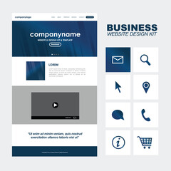 Useful website layout template and design kits

