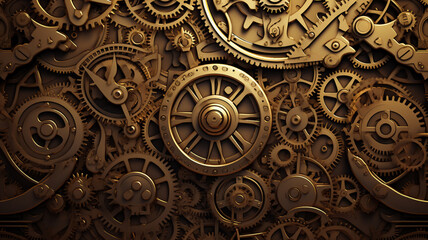 Clock mechanism background