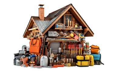 Home Repair Kit On Isolated Background