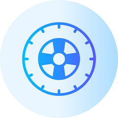 Obraz premium tyre gradient icon