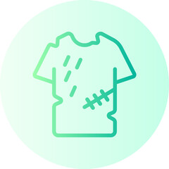 clothes gradient icon