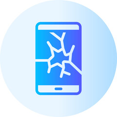 cracked gradient icon