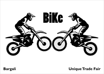 Bike Logo Sticker Design PNG File