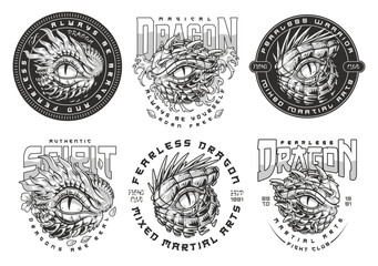 Martial arts dragon set flyer