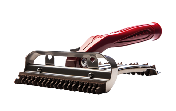 Secure Metal Handling with Iron Lifter Tool on a White or Clear Surface PNG Transparent Background