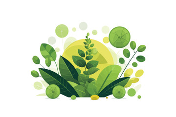 Naturopathy Plant-based Medicine vector flat isolated vector style illustration - obrazy, fototapety, plakaty