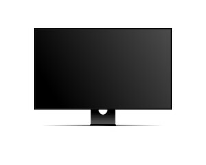 Device realistic pc, screen template. Realistic pc device vector illustration