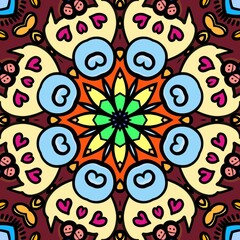 pattern, tile, mandala, seamless, design, digital, illustration, decoration, ornament, ornamental, art, symmetrical, symbol, wallpaper, background, element, decor, texture, style, ornate, beautiful