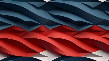Modern seamless 3D patterns in dynamic color tones for trendy backgrounds