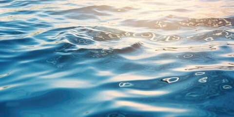 A close up of a body of water with waves.