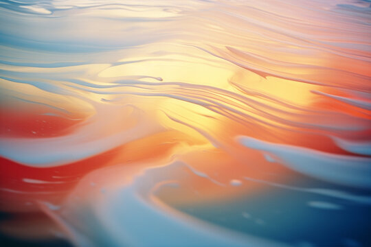 Abstract patterns inspired by polar stratospheric clouds, rare and colorful clouds that form in the polar stratosphere.