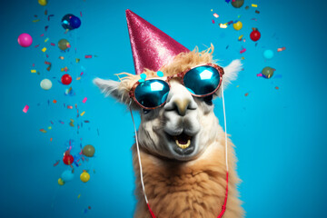 Llama fiestera.