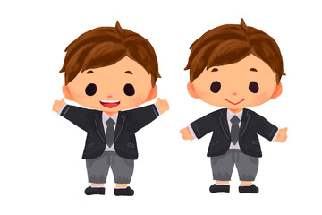 フォーマルな服装の男の子セットB