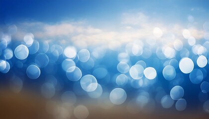 abstract blur view nature sky blue circle bokeh background bok - obrazy, fototapety, plakaty