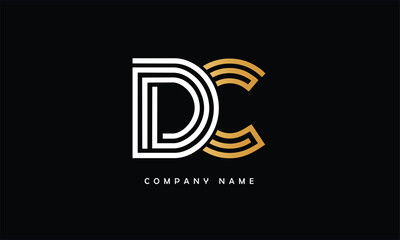 DC,CD, D, C Abstract Letters Logo Monogram