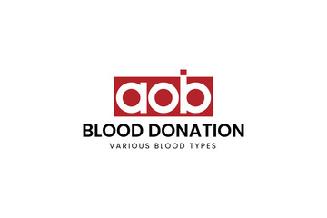 blood donation logo vector icon illustration