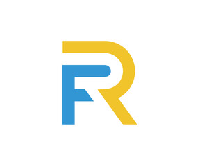 FR logo design vector template 4