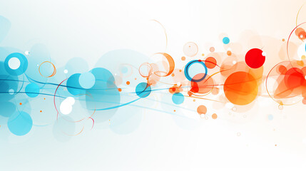 Illustration of an abstract background presentation with a blend of circles and transparent elements, creating a sense of depth and visual interest.