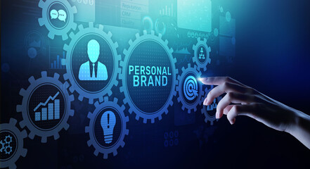 Personal branding brand development business education concept.