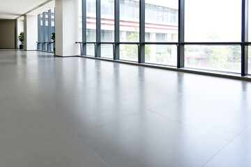 Empty hall in the modern office building