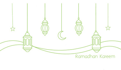 illustration of a lamp. Ramadhan kareem in line art style. Ramadhan lantern. Ied al fitr, ied mubarrak. Ramadhan kareem icon. Ramadhan kareem icon in line art. Ramadhan kareem icon for background.
