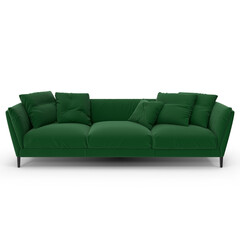 Realistic Sofa Set 3D Model - High-Quality PNG File for Interior Design