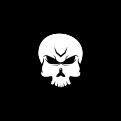 Cool skull logo. Skull vector illustration.